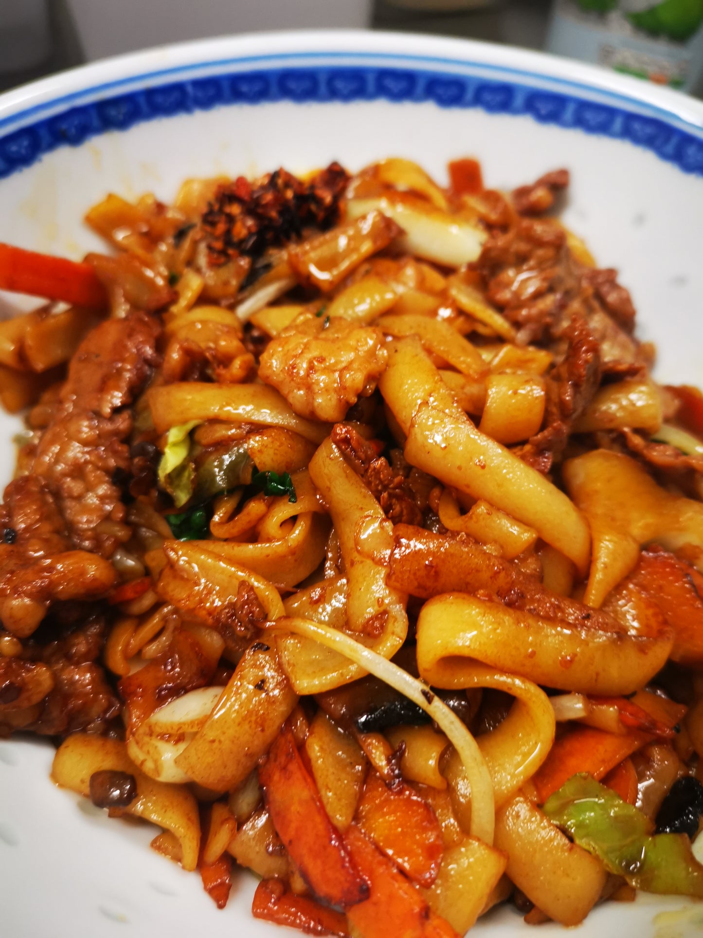 Freshly made rice noodle (Pho)